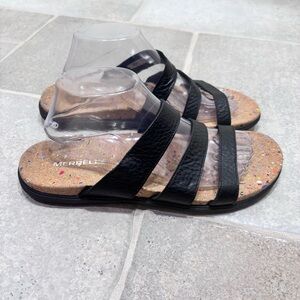 Merrell Napa Valley Slide Leather Sandals Women’s 11 Black